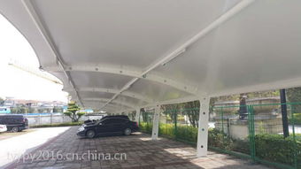 钢结构停车棚 太阳雨蓬业专业制汽车棚 停车棚 深圳膜结构雨棚顶蓬使用pdf膜材